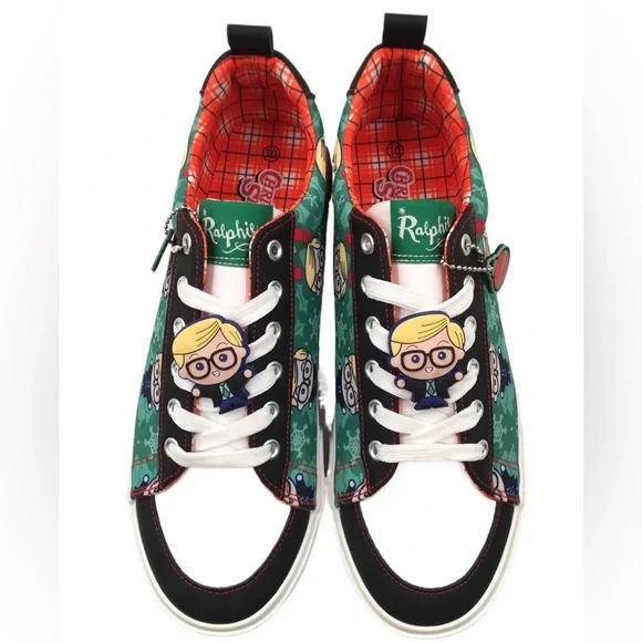 🎄A Christmas Story Ralphie Sneakers Men’s Size 11 Low Top Holiday Shoes NWT